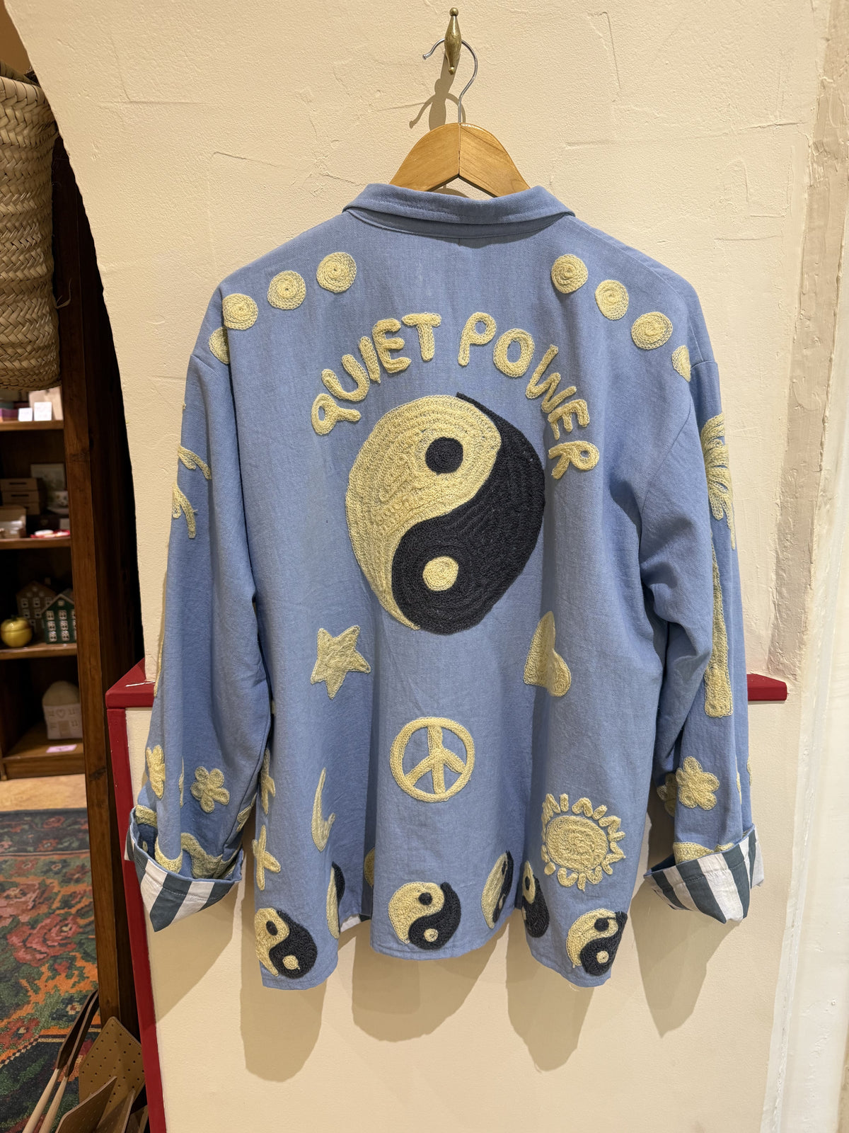 Veste en coton brodée Yin Yang - Veste femme originale