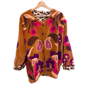 Veste en velours et brodée Fleurs - Veste femme originale
