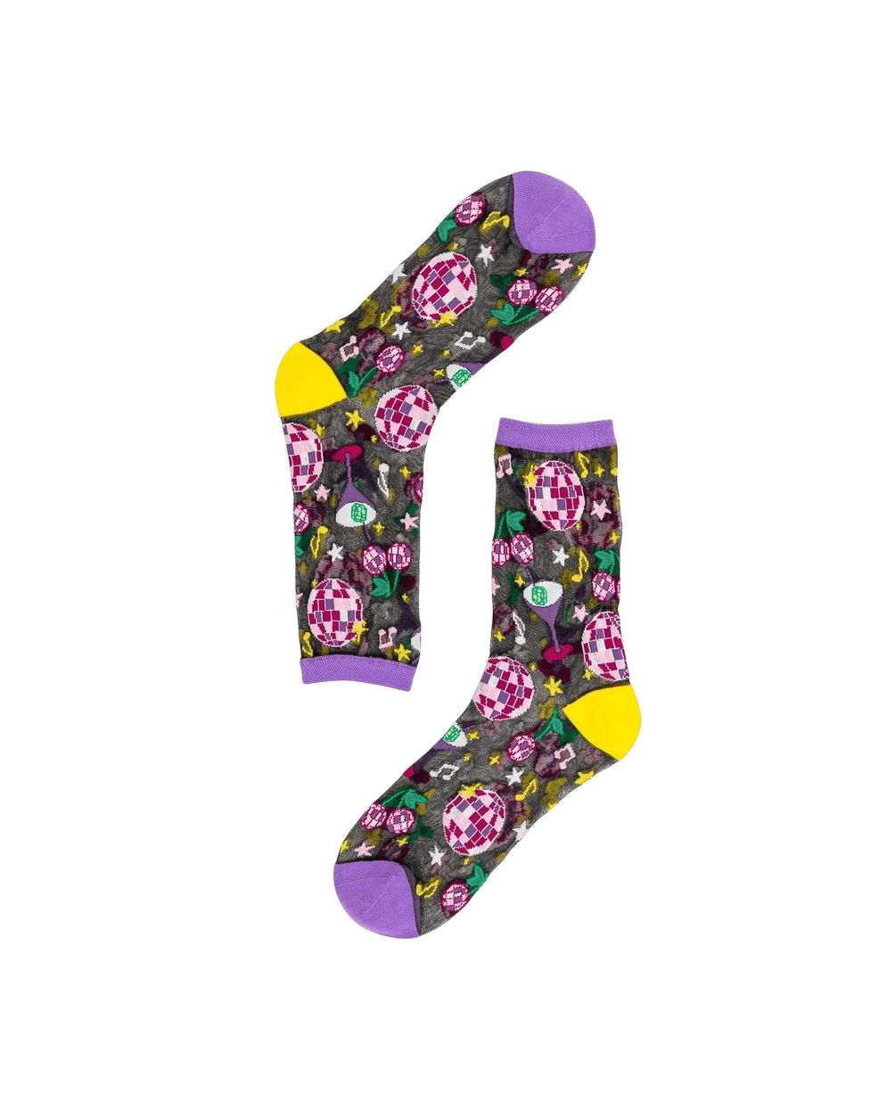Chaussettes transparentes 80s Disco