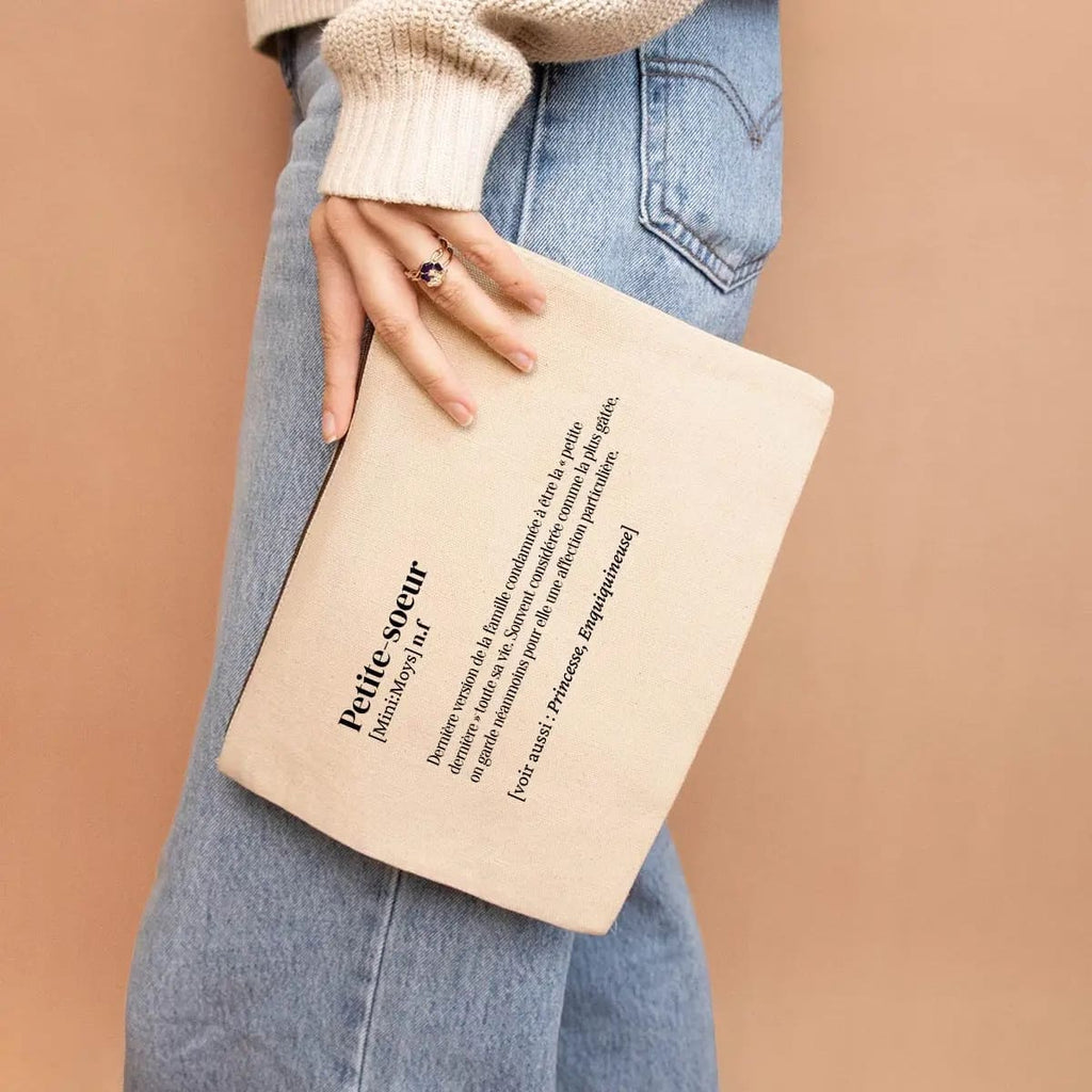Trousse Petite Sœur - Pochette en Coton Bio