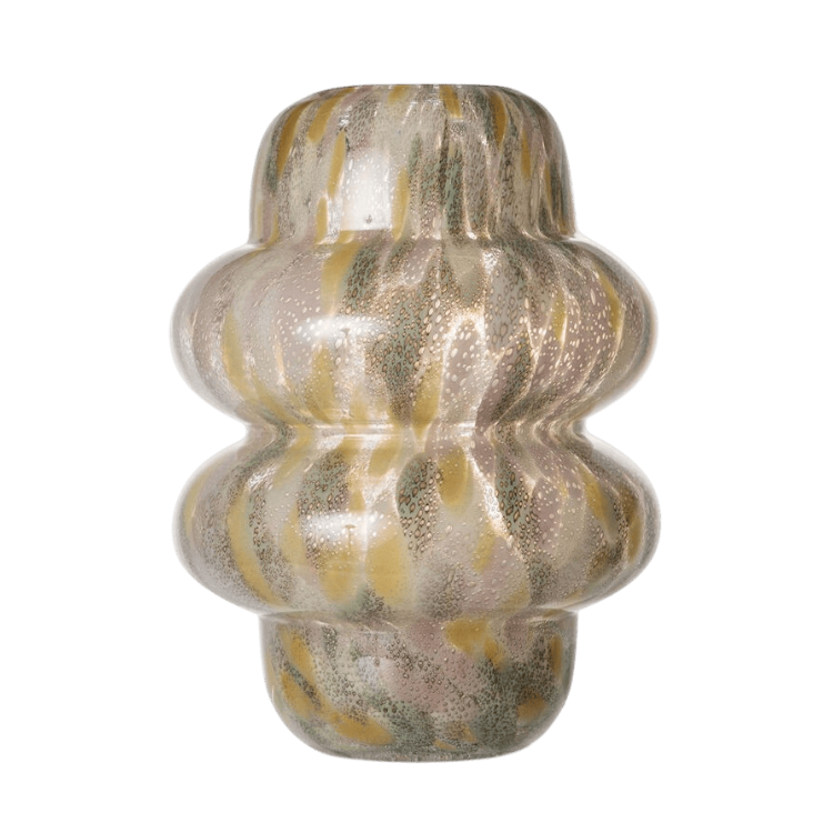 Vase design ondulé sculptural