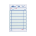 Bloc notes liste de courses style ticket de restaurant