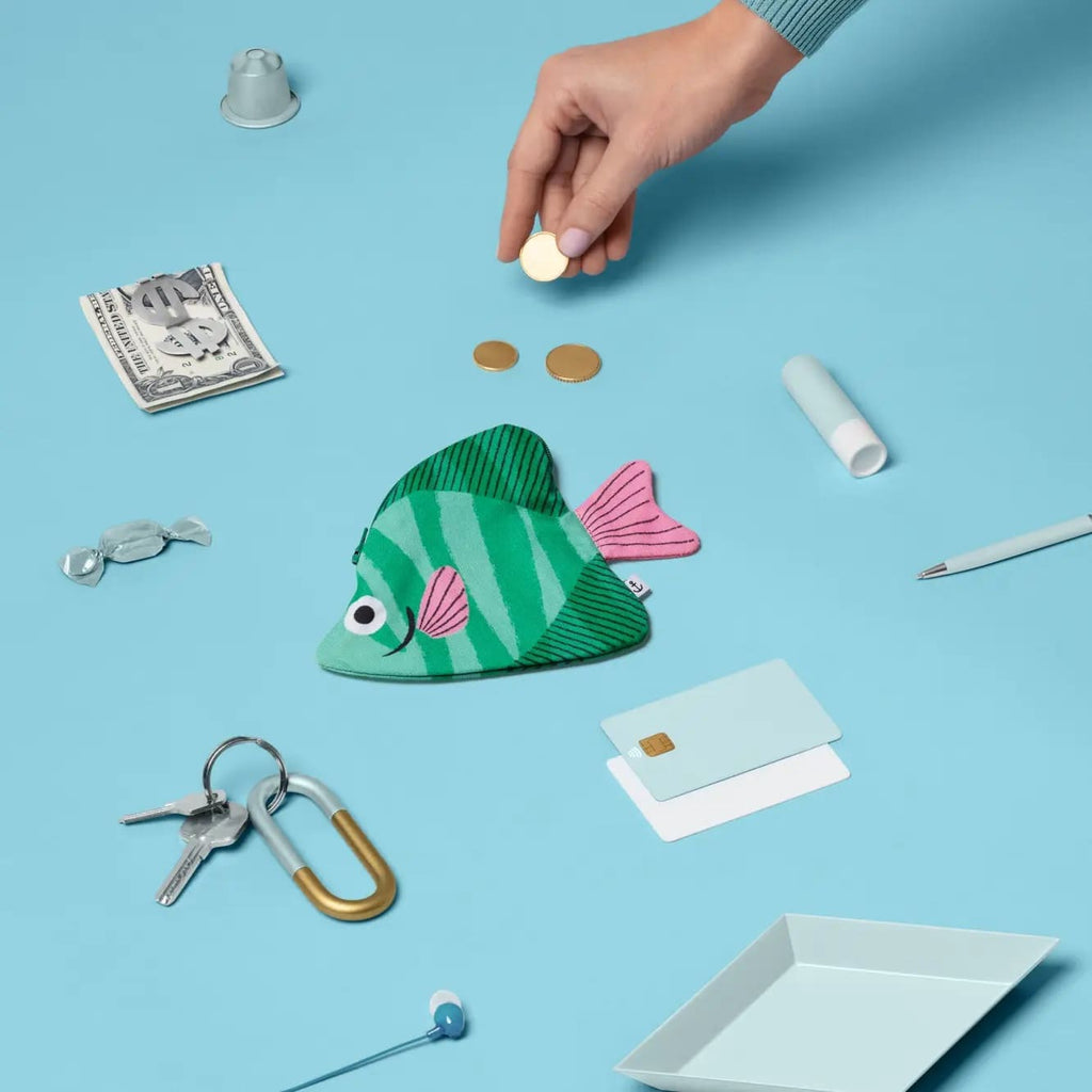 Porte-monnaie Poisson Vert