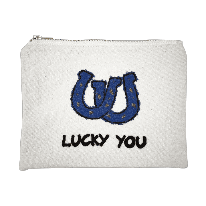 Pochette en coton porte-bonheur