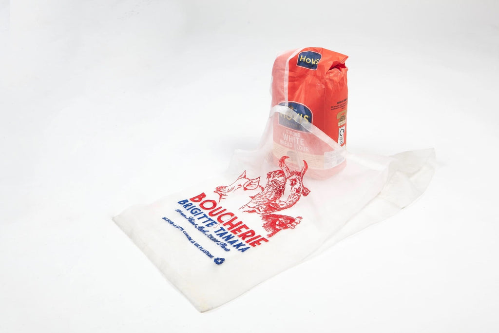 Sac boucherie brodé en organza - Brigitte Tanaka
