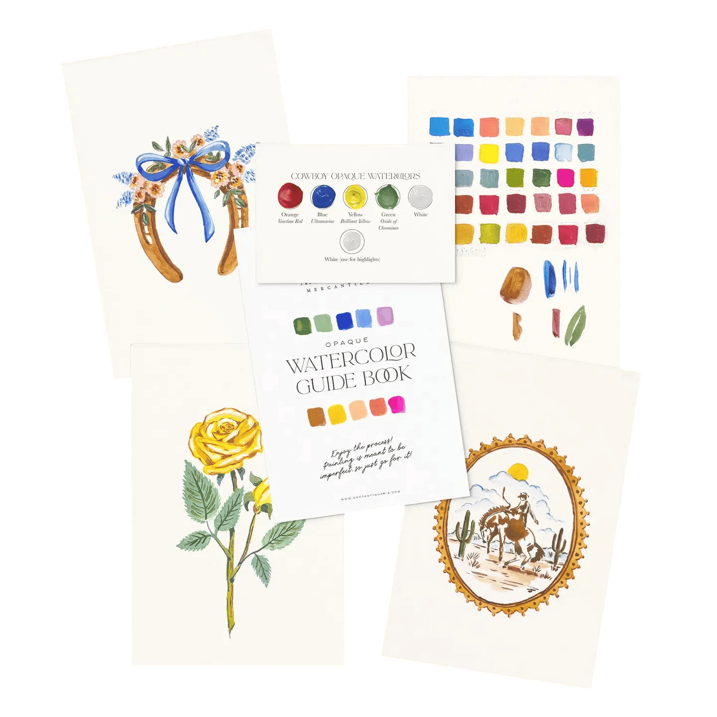Kit Aquarelle Débutant Vintage Cowboy