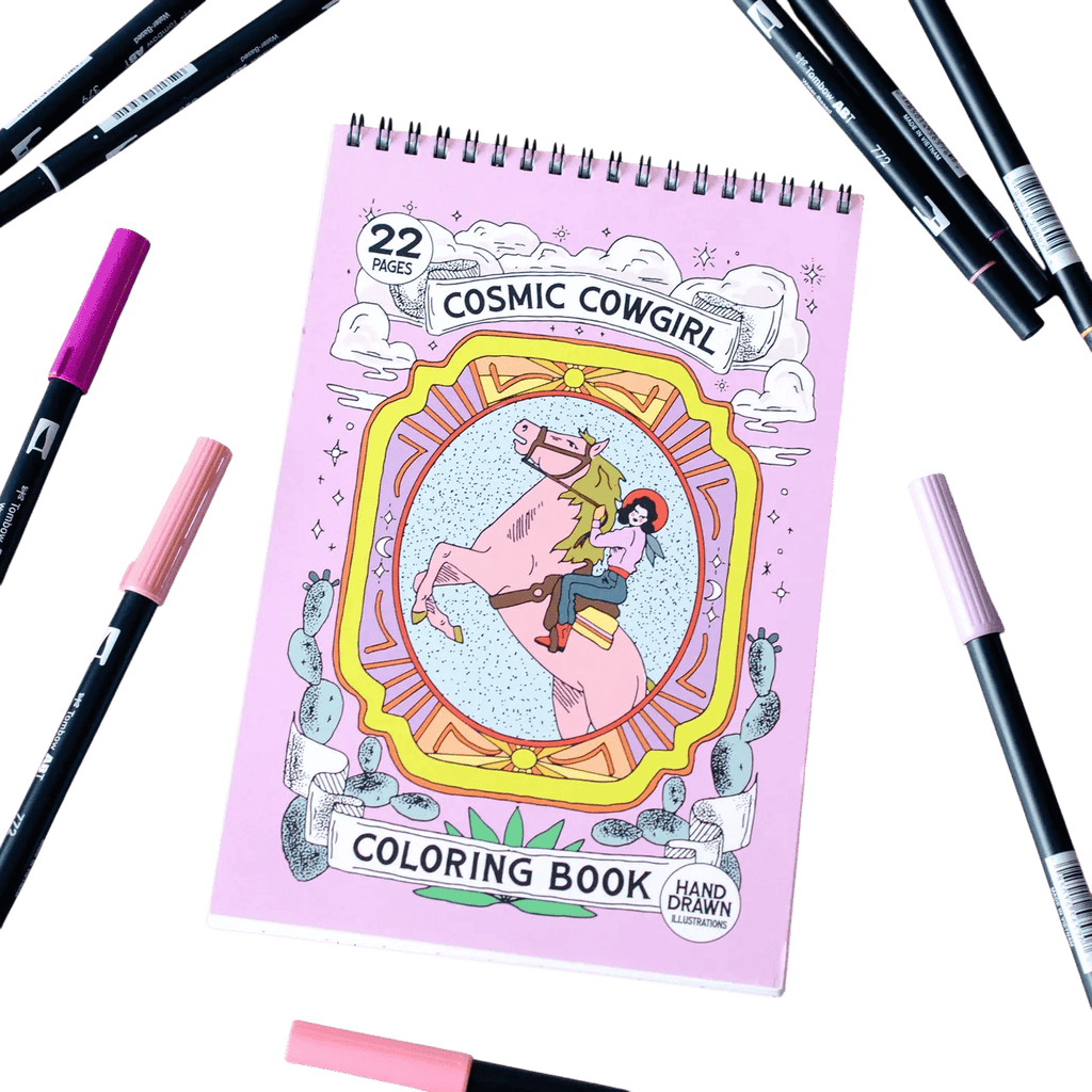 Livre de Coloriage Cosmic Cowgirl