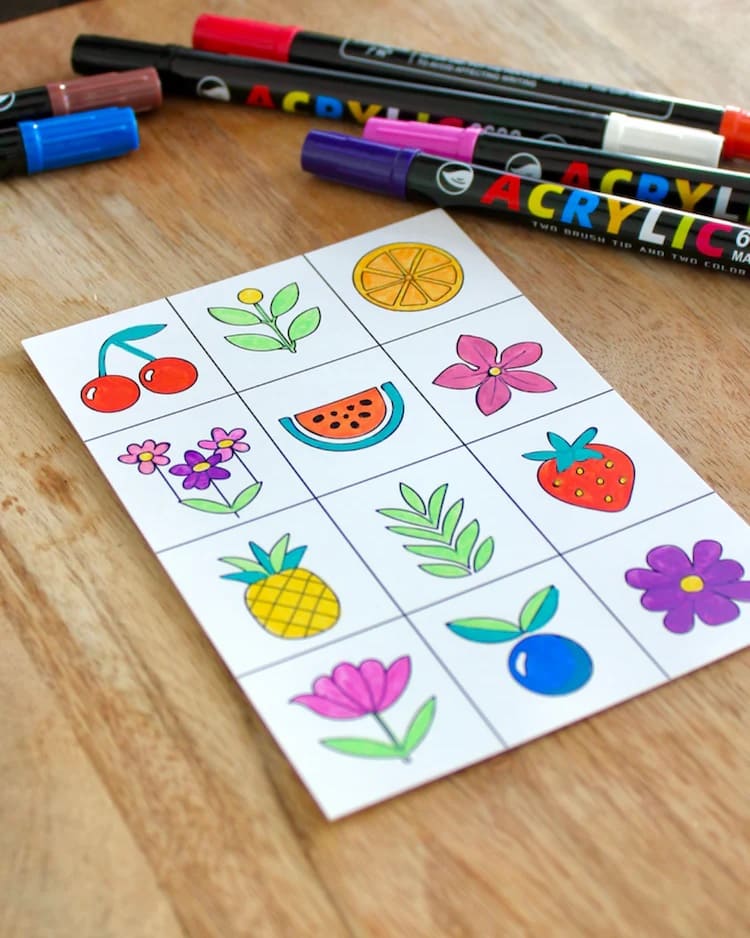 Cartes à Colorier Créatives