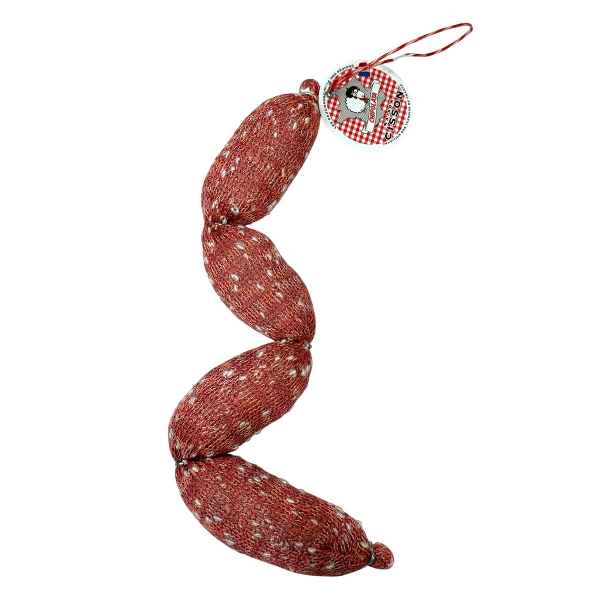 Chipolata décorative tricotée – Saucisse fantaisie