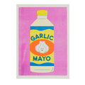Affiche risographie Garlic Mayo A4