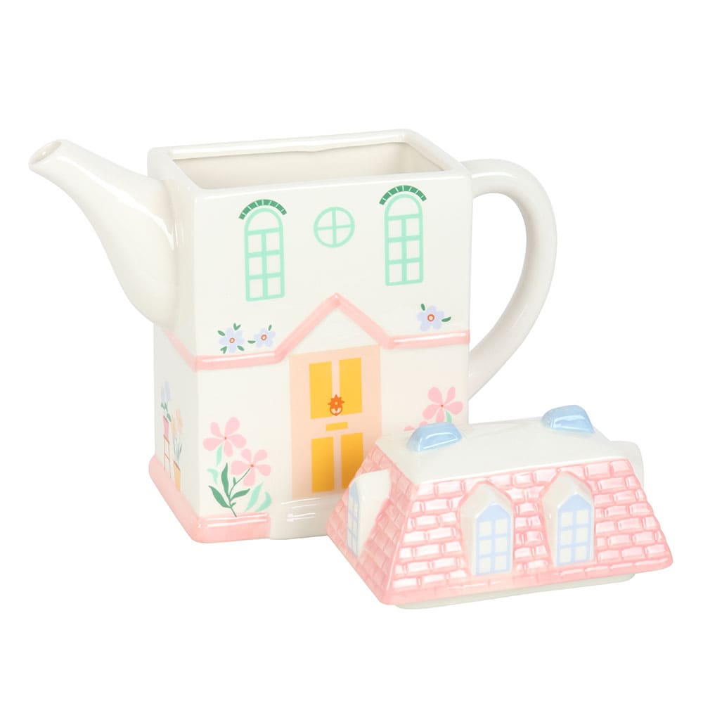 Théière Maison Cottage en Céramique