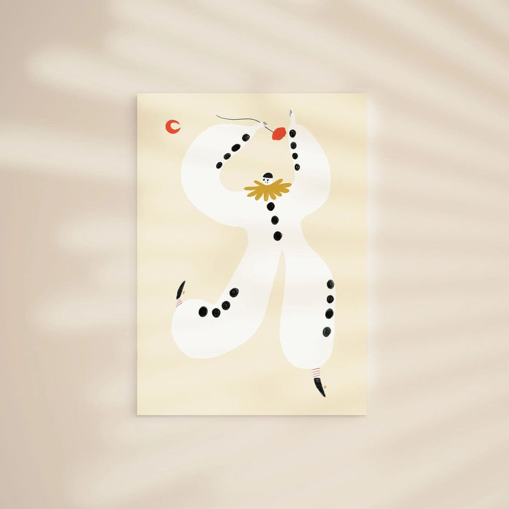 Affiche Pierrot A3 - Illustration Artistique de Clown