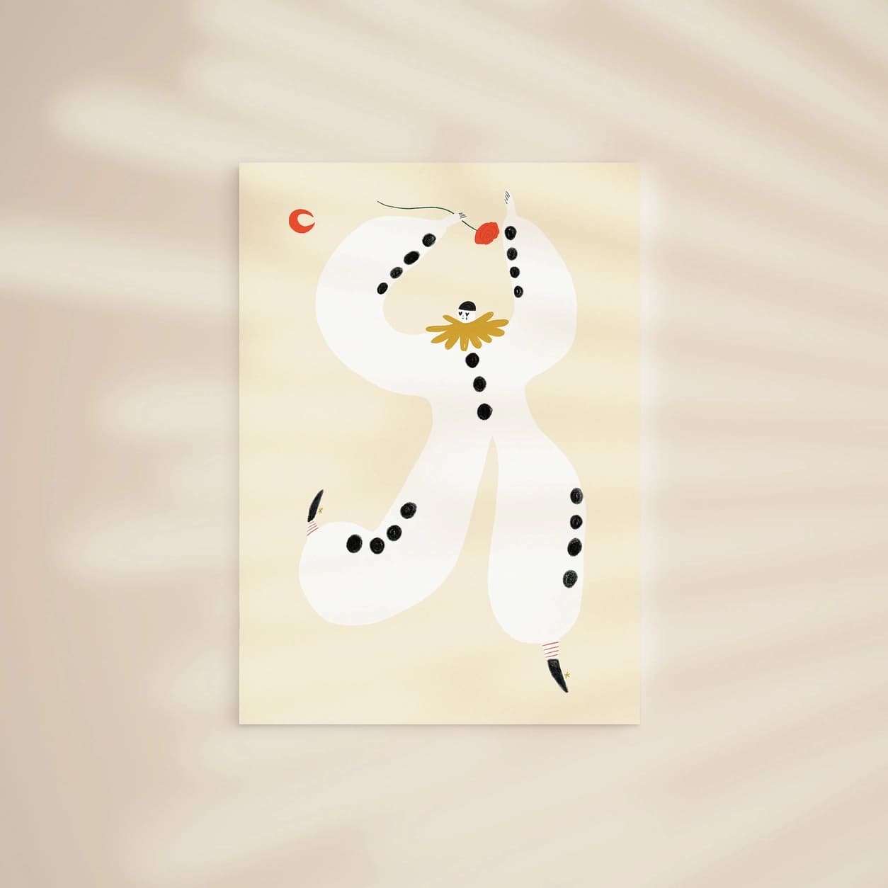Affiche Pierrot A3 - Illustration Artistique de Clown