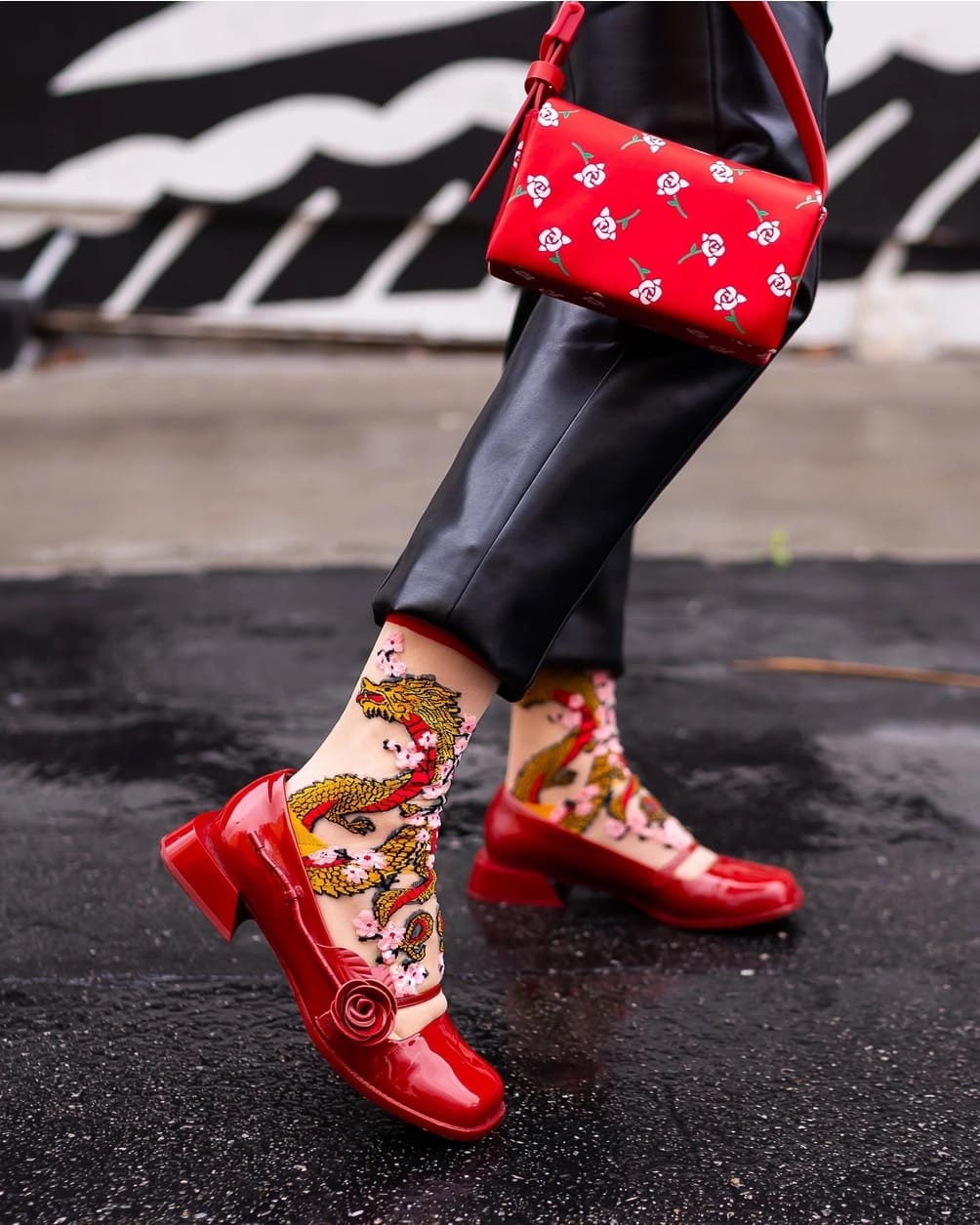 Chaussettes Transparentes - Dragon Sakura