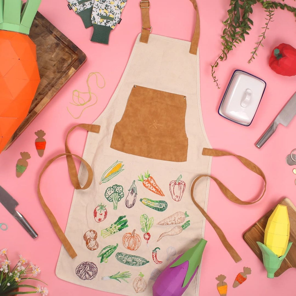 Kit Broderie Tablier Potager à Broder
