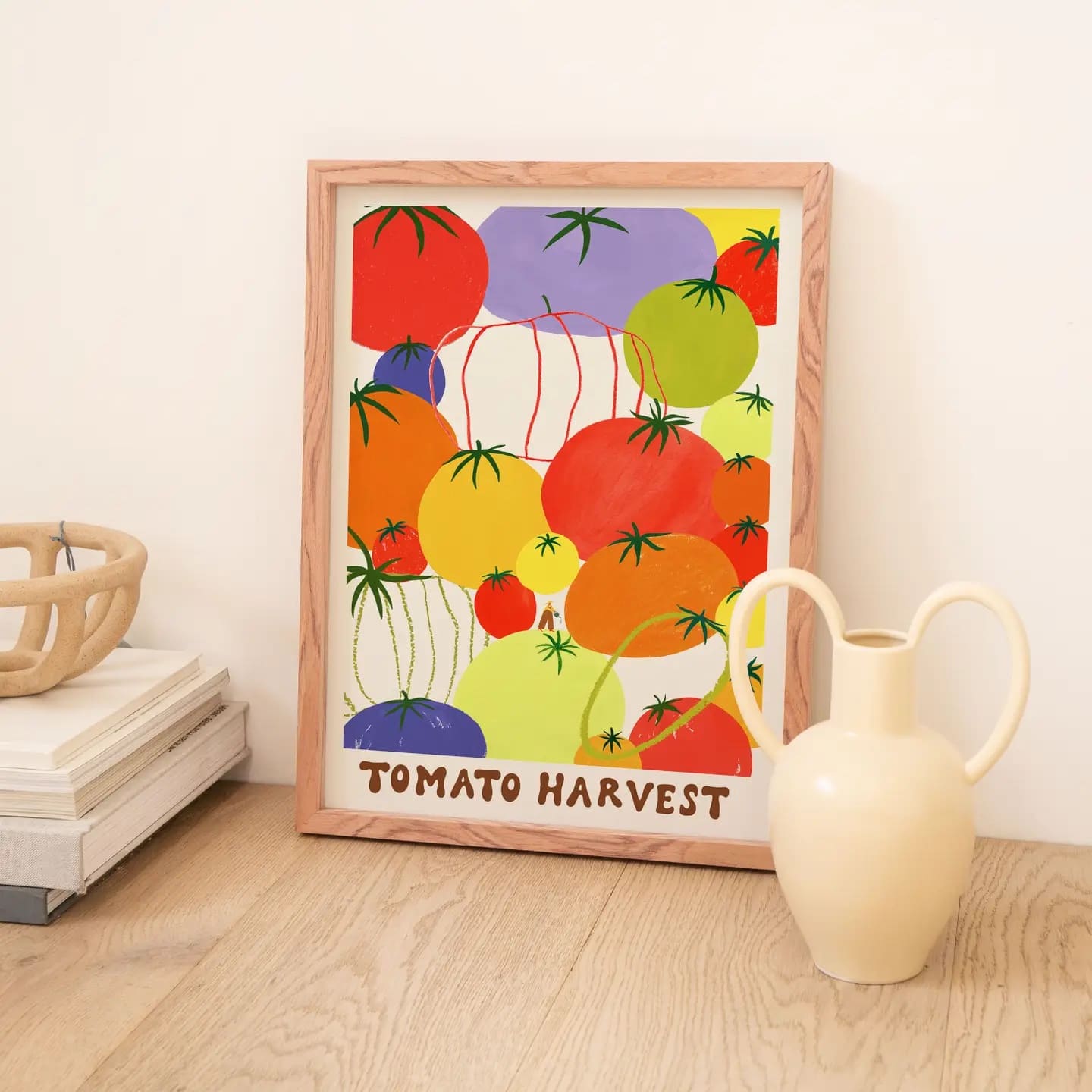 Affiche Tomato Harvest A4 - Récolte de Tomates
