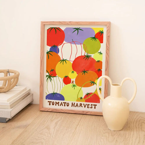 Affiche Tomato Harvest A4 - Récolte de Tomates