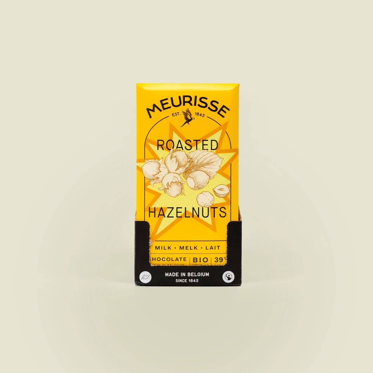 Chocolat au lait bio aux noisettes torréfiées
