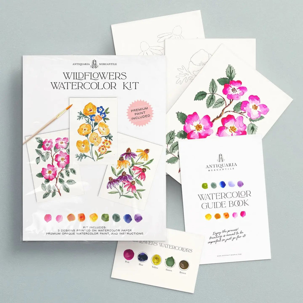Kit Aquarelle Débutant Fleurs Sauvages n°1