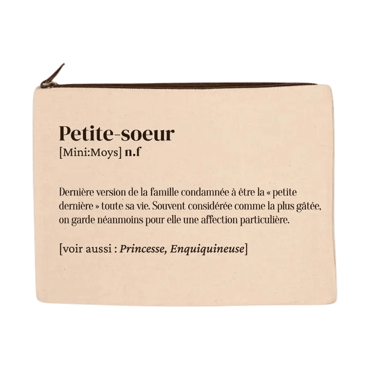 Trousse Petite Sœur - Pochette en Coton Bio