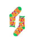 Chaussettes transparentes Orange Floral