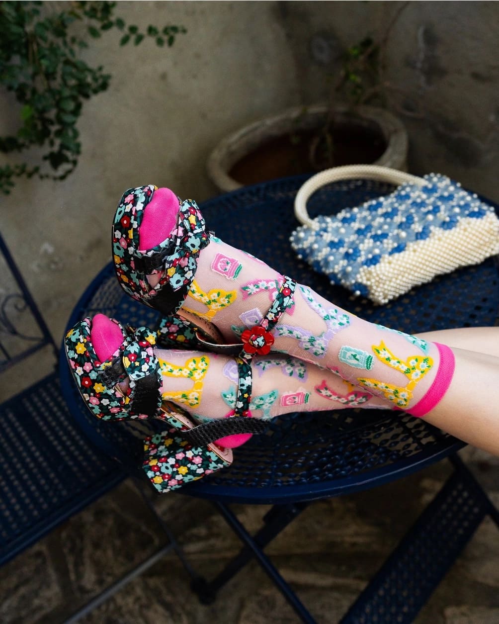 Chaussettes Transparentes - Nœuds & Parfum