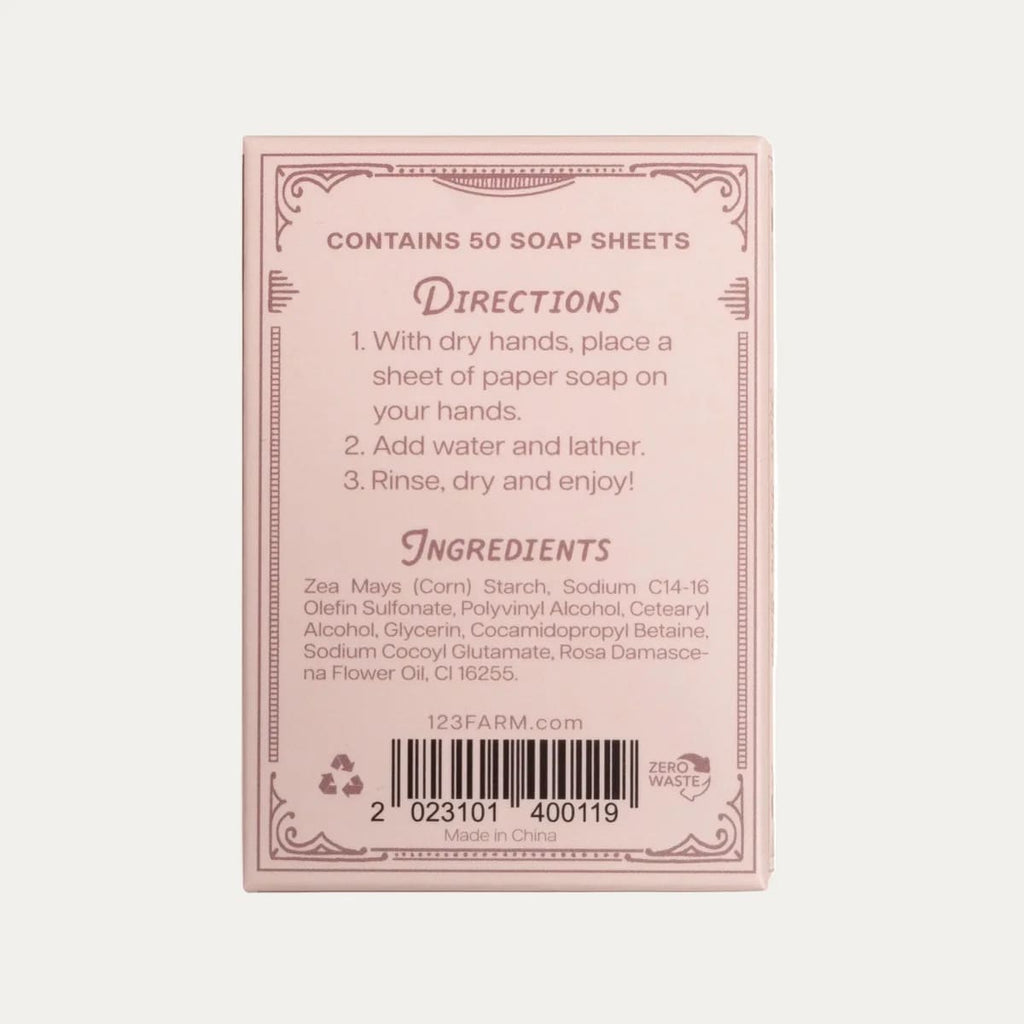 Savon en feuilles parfumé - Format voyage (50 feuilles)