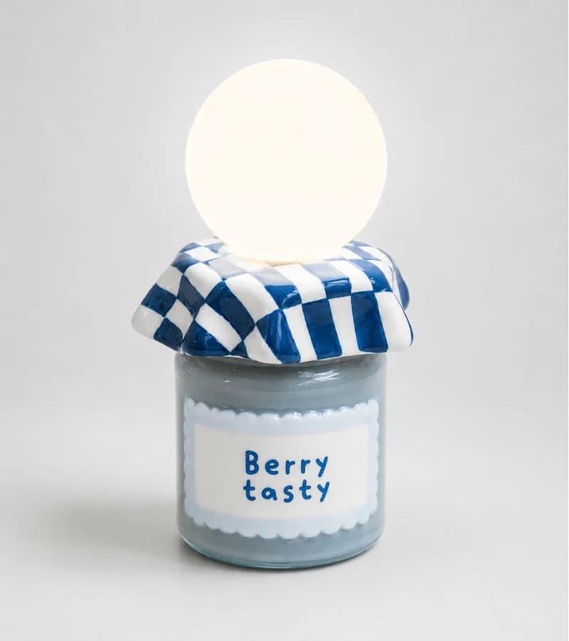 Lampe veilleuse confiture en céramique - Lampe déco originale