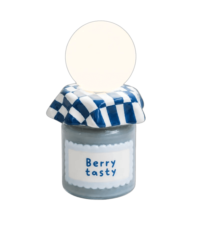 Lampe veilleuse confiture en céramique - Lampe déco originale