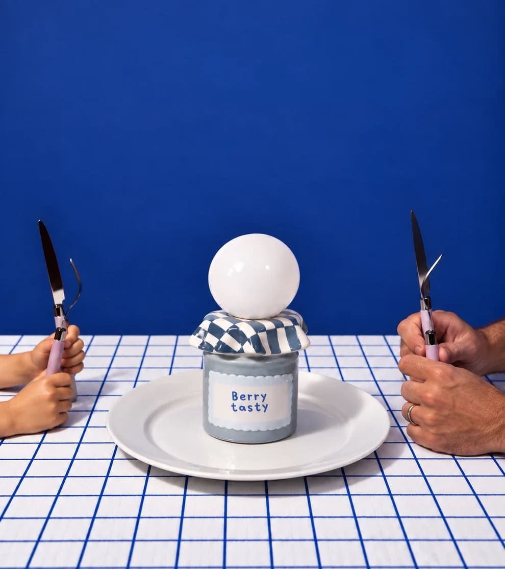 Lampe veilleuse confiture en céramique - Lampe déco originale
