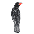 Marque-page corbeau en cuir noir – Marque-page original