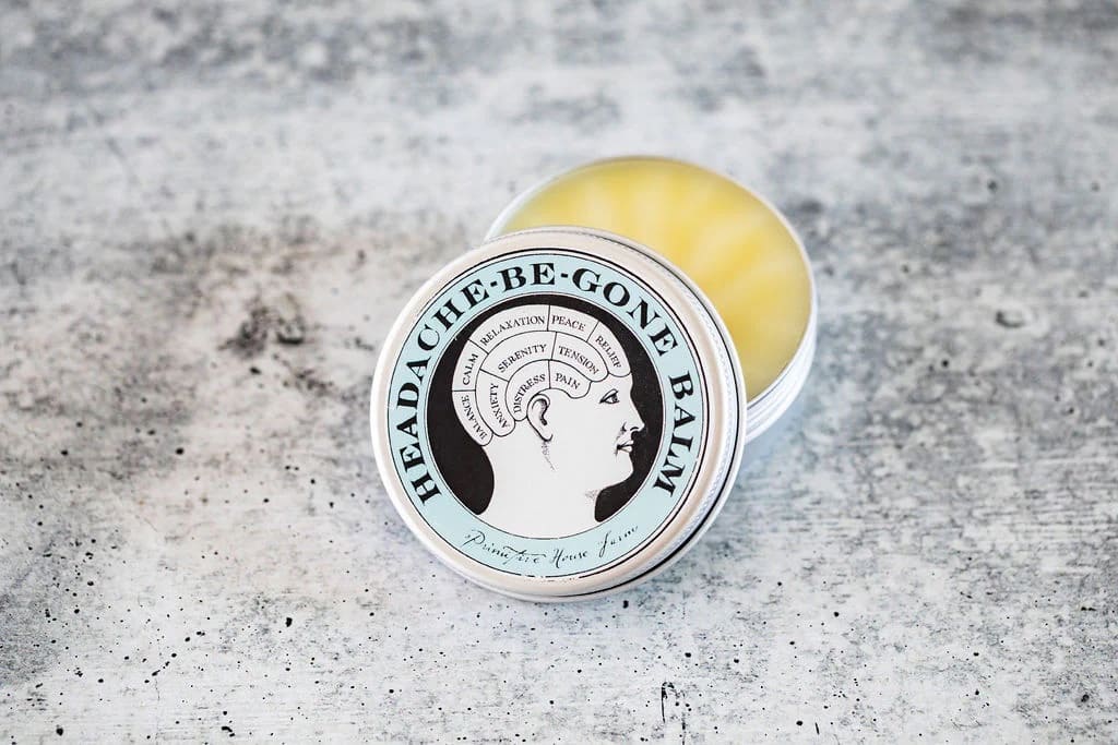 Baume naturel apaisant maux de tête aux huiles essentielles