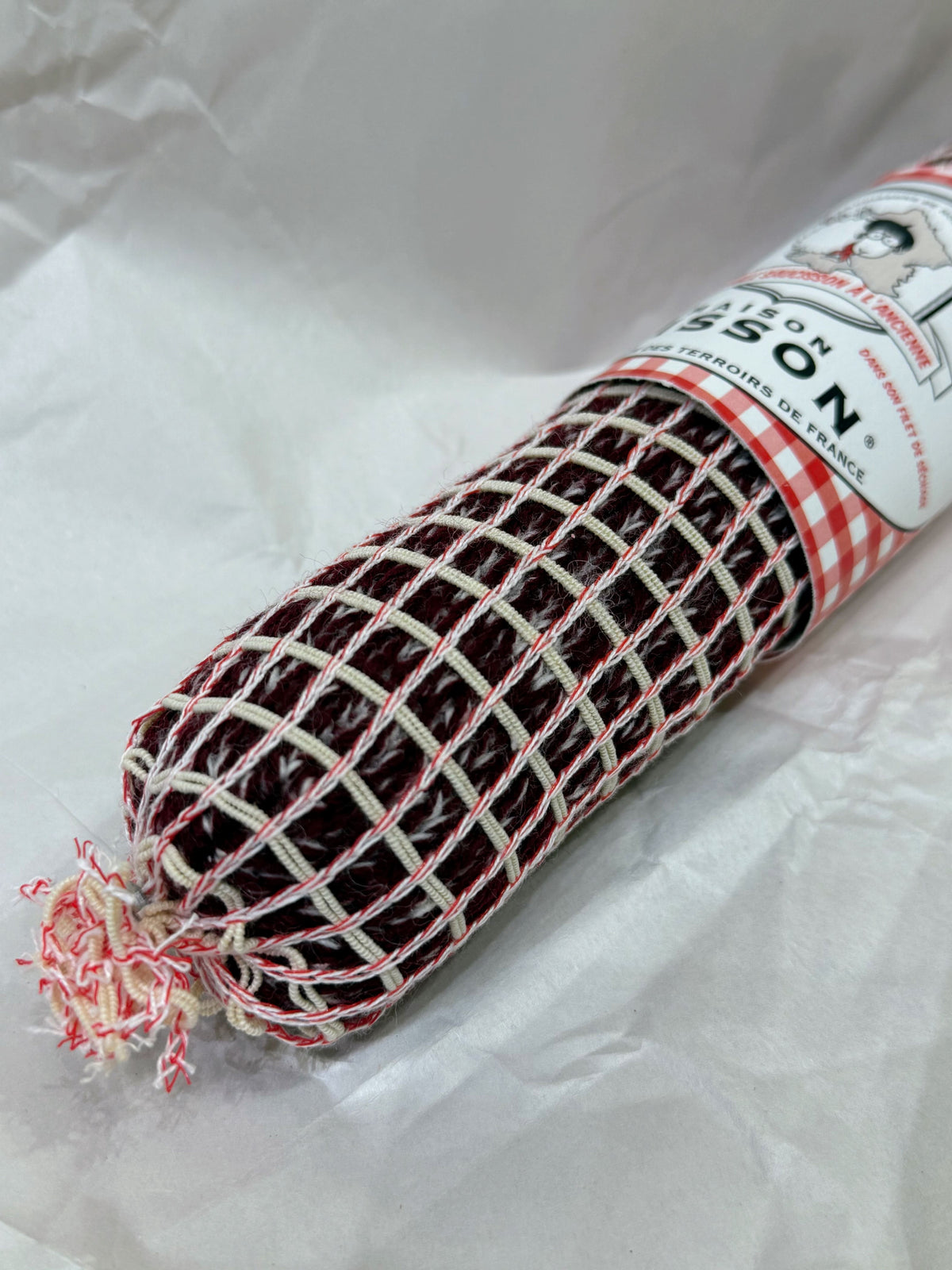 Véritable saucisson à l’ancienne décoratif en laine