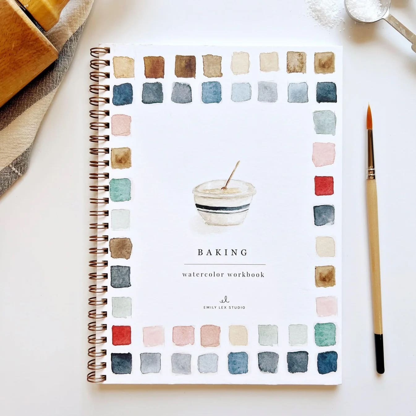 Cahier d’aquarelle pâtisserie débutant